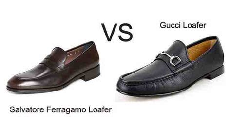 ferragamo vs gucci shoes|gucci loafers vs salvatore ferragamo.